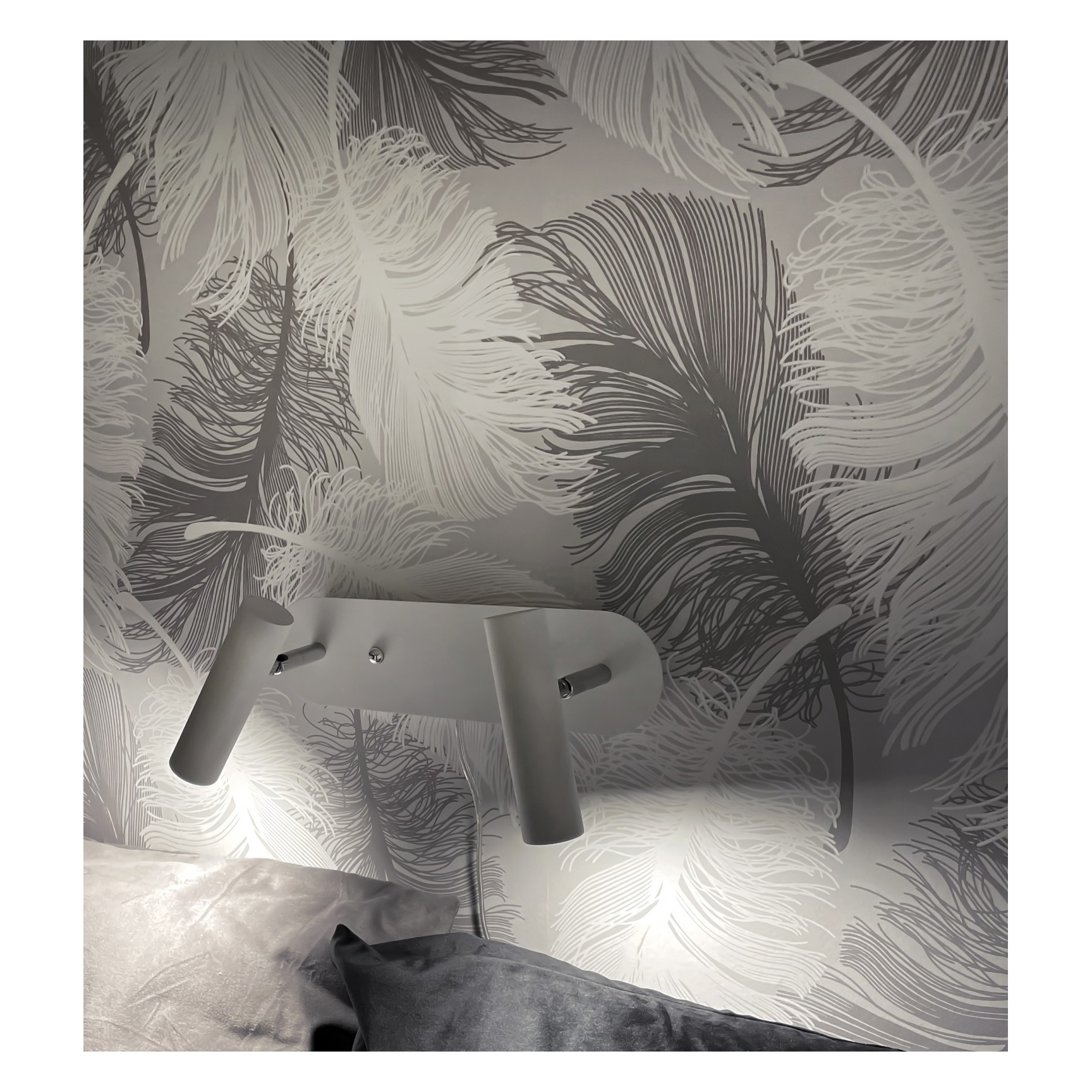 ARTIC Vägglampa Vit/Krom